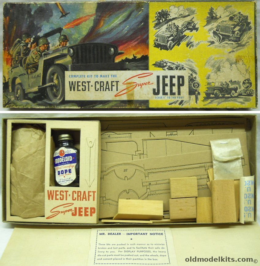 West-Craft 1/12 US Army Super Jeep, J-2 plastic model kit